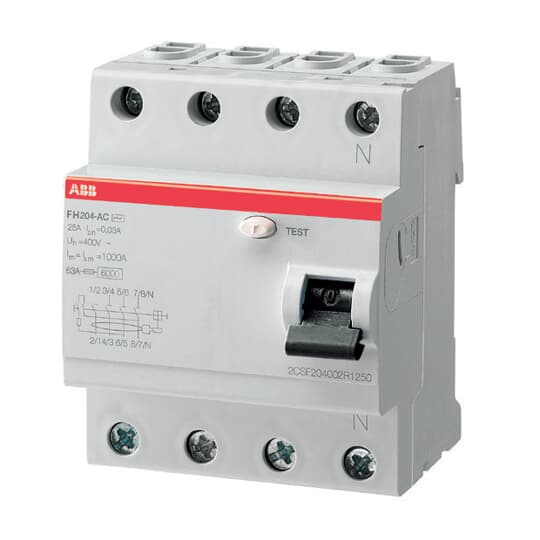 FH204 A-40/0.03  4P, A, 40A, 30mA K.A.K