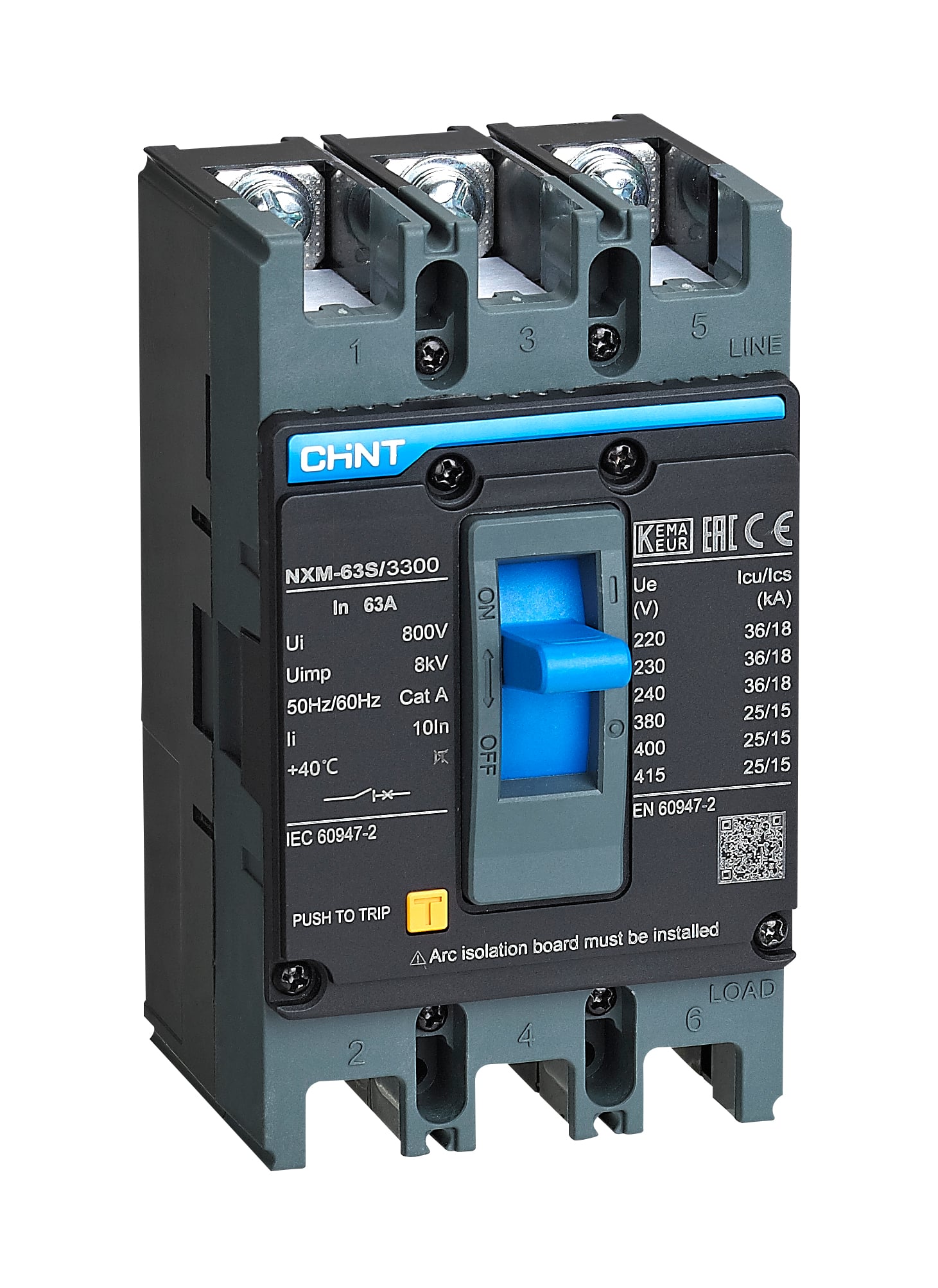 NXM-250S/3300 250A 36kA 3P Ter. Many. sabit Şalter