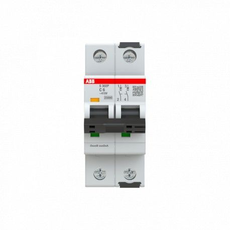 S302 P-C 6 2*6A C tipi 25kA Otomatik Sigorta