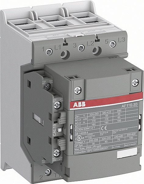 AF116-30-11 100-250VAC/DC 116A 3P kont. 1NA+1NK