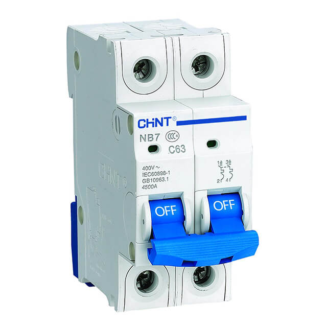 NB7 Serisi 2*4A C tipi 6kA otomatik sigorta