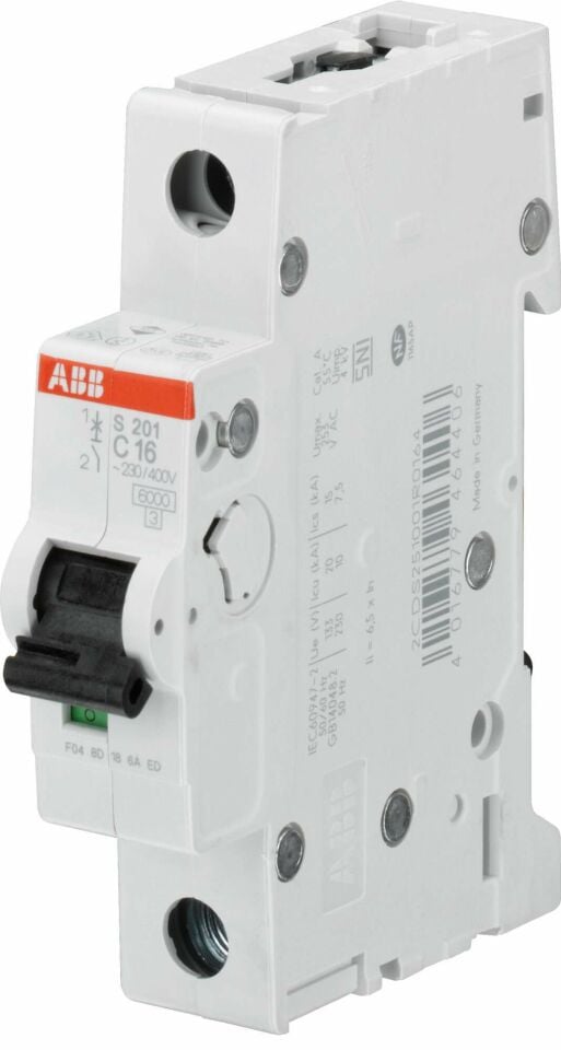 S201M-C2UC 1*2A C tipi 10kA DC otomatik sigorta