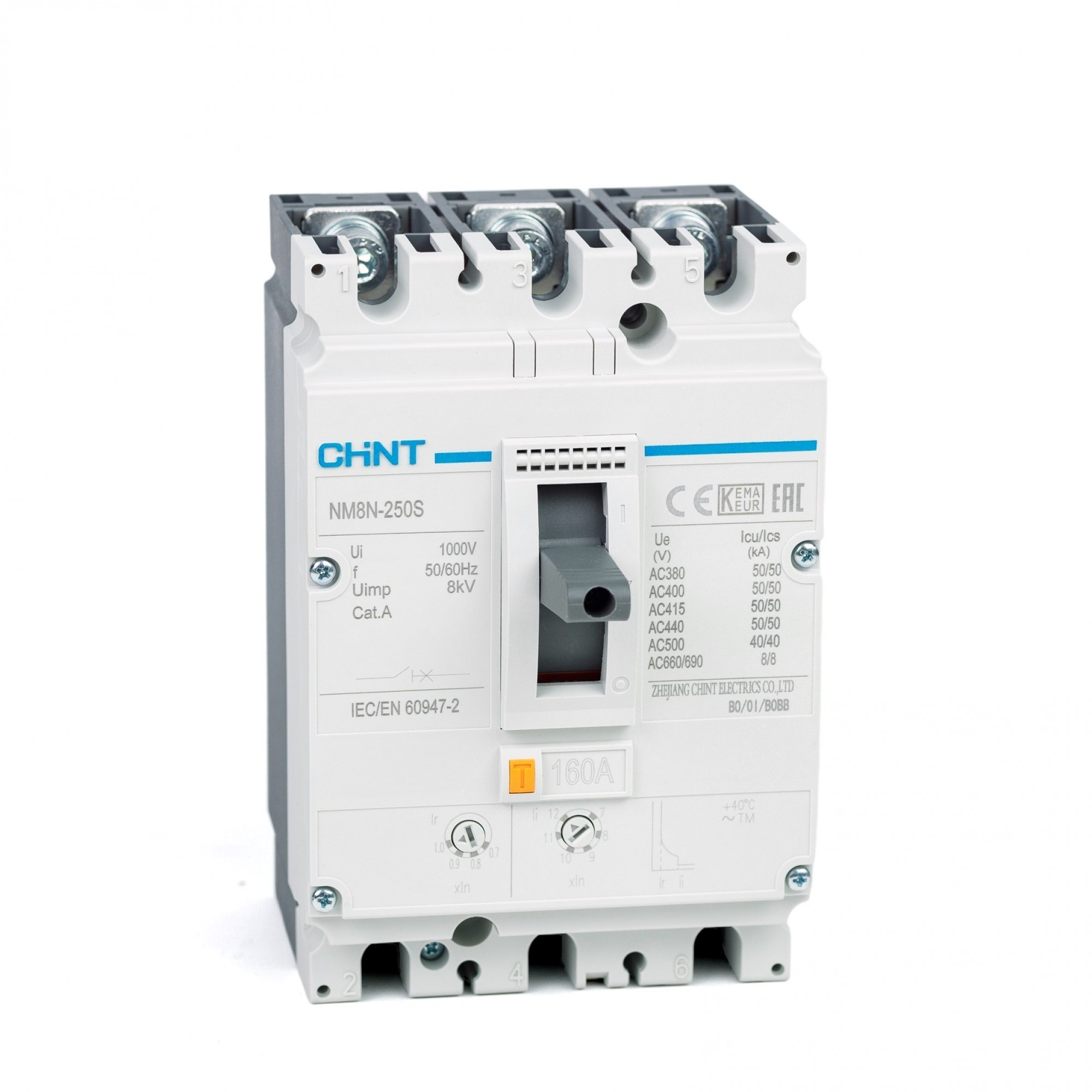 NM8N-250HVS 3p 100A yüksek ger. 36 kA (800 VAC)