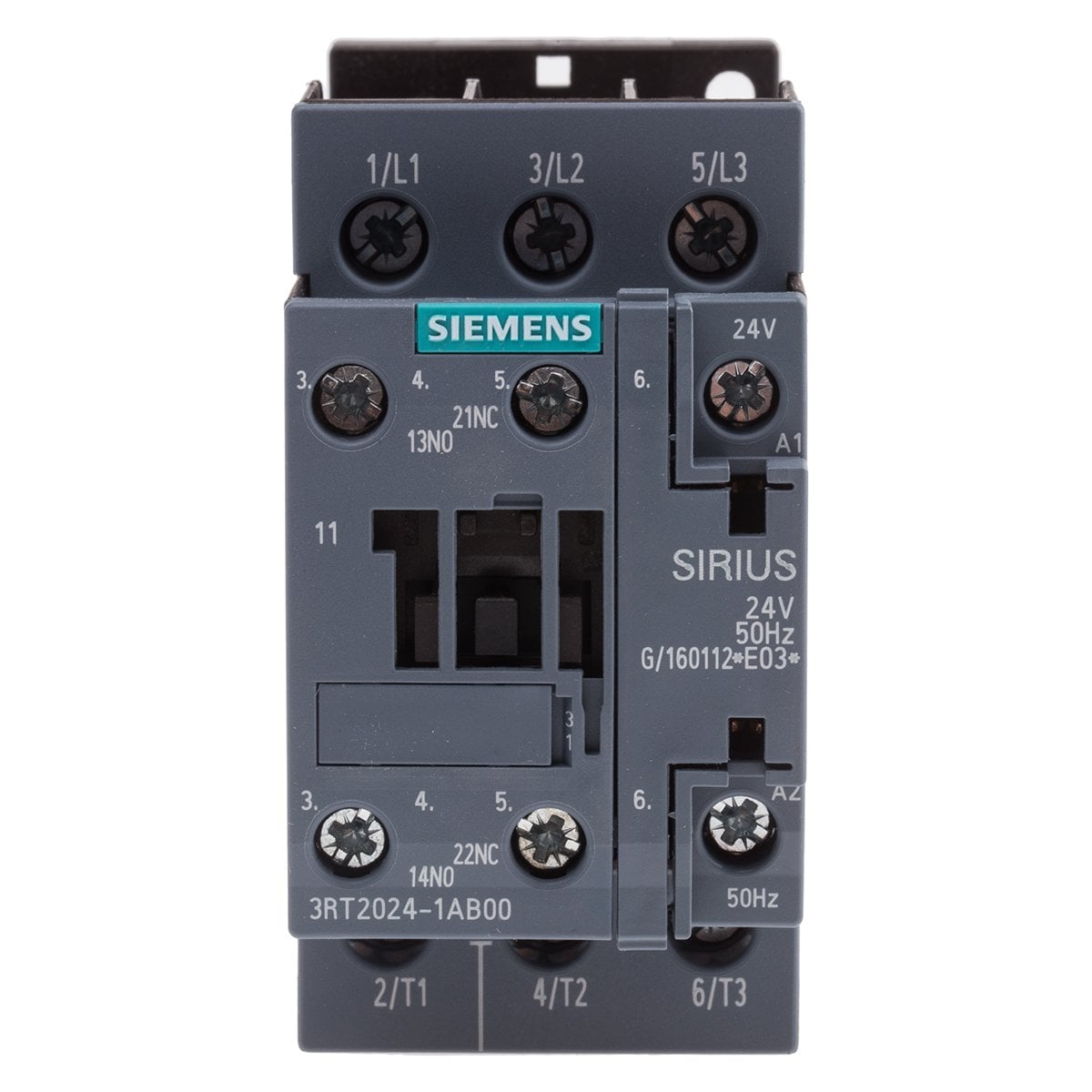 Güç Kon 12A,5,5kW/400 V,3P,24VAC,1NO+1NC,vidalı S0