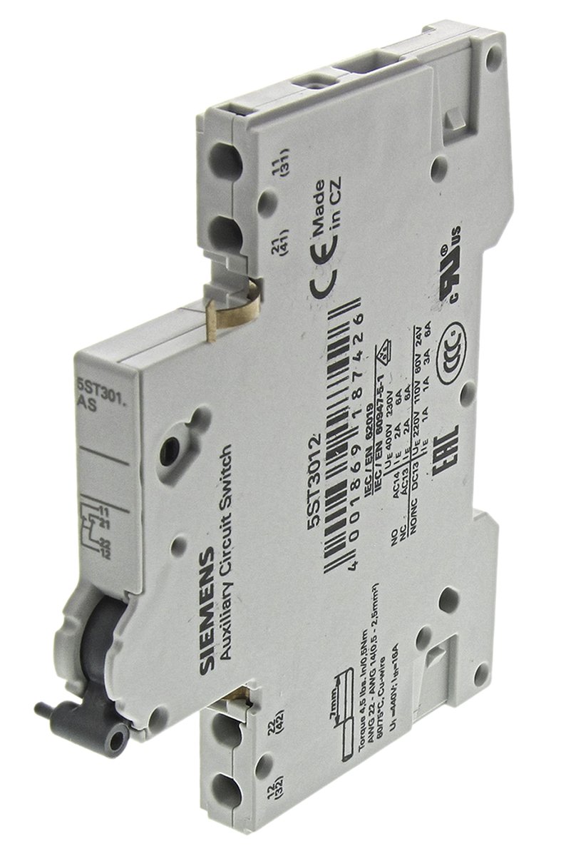 Yar. Kontak Bloğu; 5SP4 VE 5SY İçin;2NC;AC 230V;6A