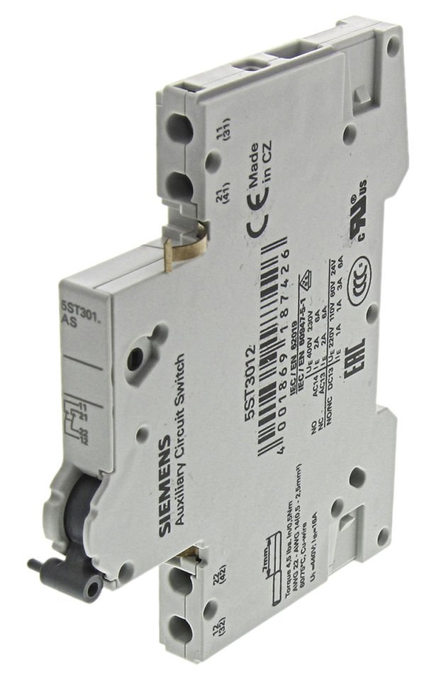 Yar. Kontak Bloğu; 5SP4 VE 5SY İçin;2NC;AC 230V;6A
