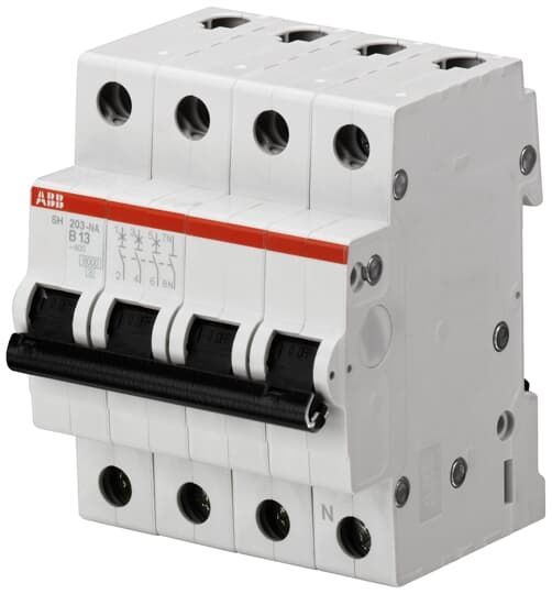 SH203-C50-NA 4*50A NA C tipi 6kA otomatik sigorta