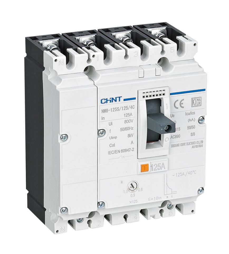 NM8-125S 40A 50kA 4P Termik Manyetik Şalter