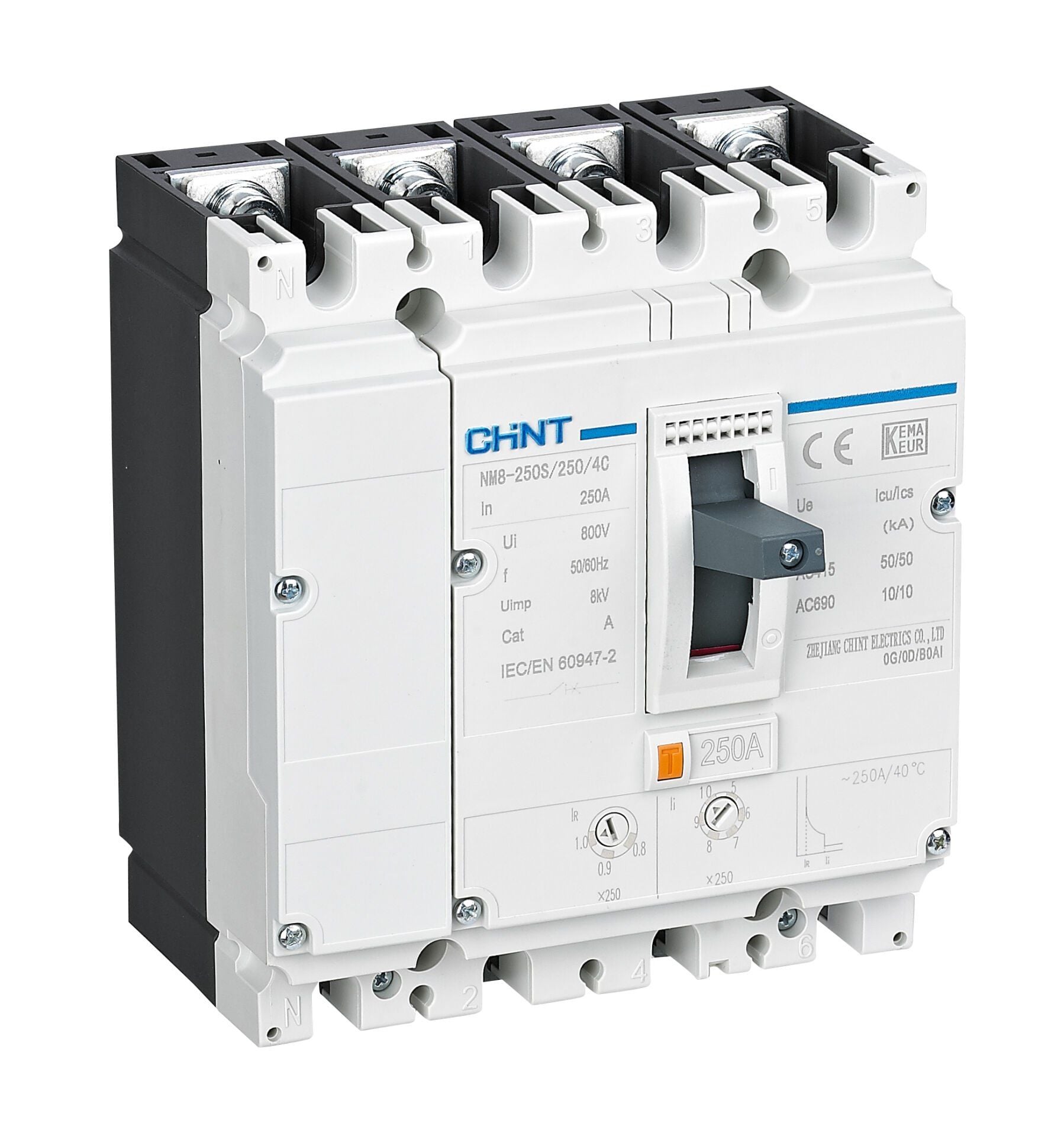 NM8-250S 200A 50kA 4P Termik Manyetik Şalter