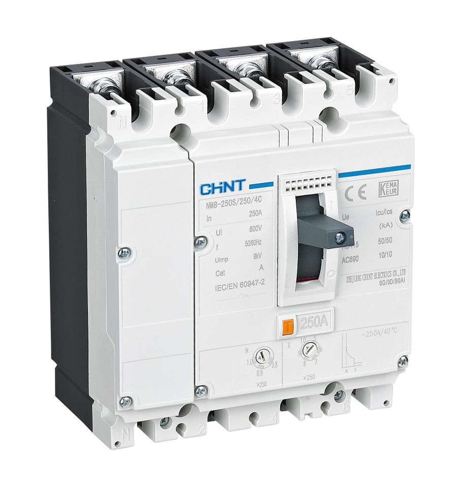 NM8-250S 200A 50kA 4P Termik Manyetik Şalter