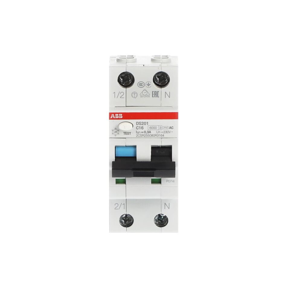 DS201-C16 AC300  2*16A 6kA C 300mA K.A.K