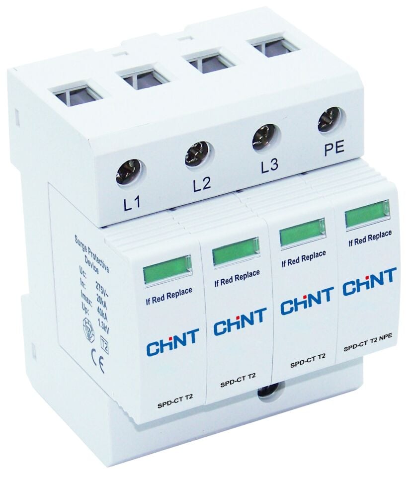 SPD-CT Serisi Tip 2 275V 3P+N Alçak Gerilim Prfudr
