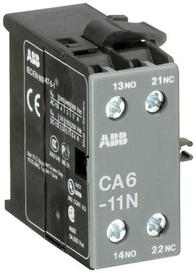 CA6-11M B6-B7/10 yardımcı kontak 1NA+1NK